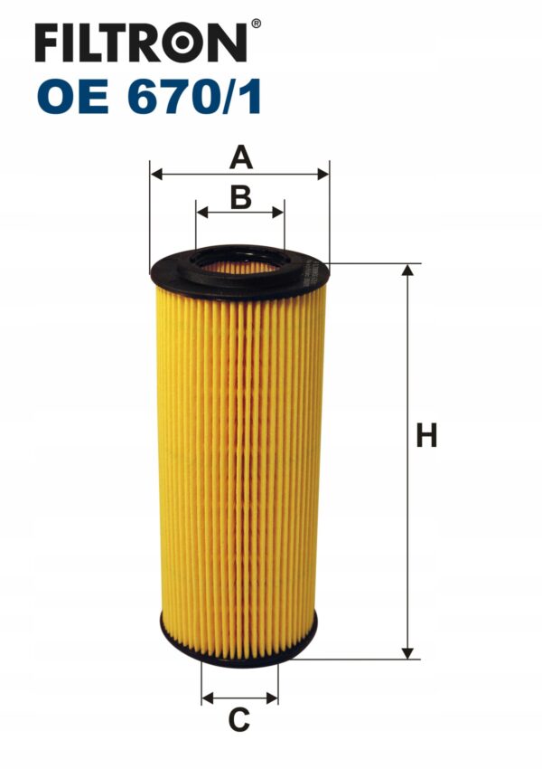 Filtron OE 670/1 Filtr oleju - obrazek 2