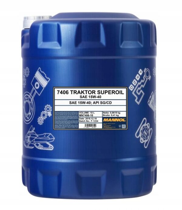 Mannol TRAKTOR SUPEROIL 10 l 15W-40 - obrazek 2