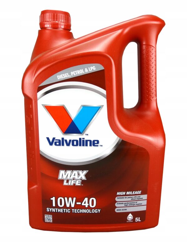 Olej silnikowy Valvoline MaxLife 5 l 10W-40 - obrazek 2