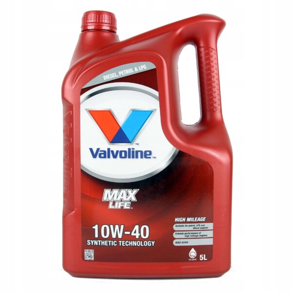 Olej silnikowy Valvoline MaxLife 5 l 10W-40