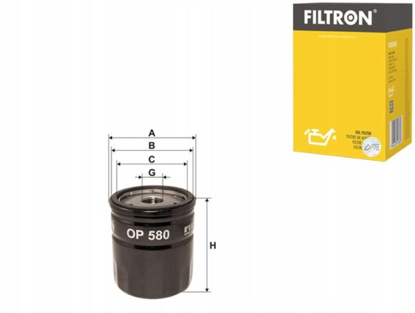 FILTR OLEJU OP580 ROVER/POLONEZ 1.4 - obrazek 4