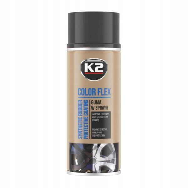 K2 FLEX PŁYNNA GUMA W SPRAYU FOLIA CZARNY MAT 400