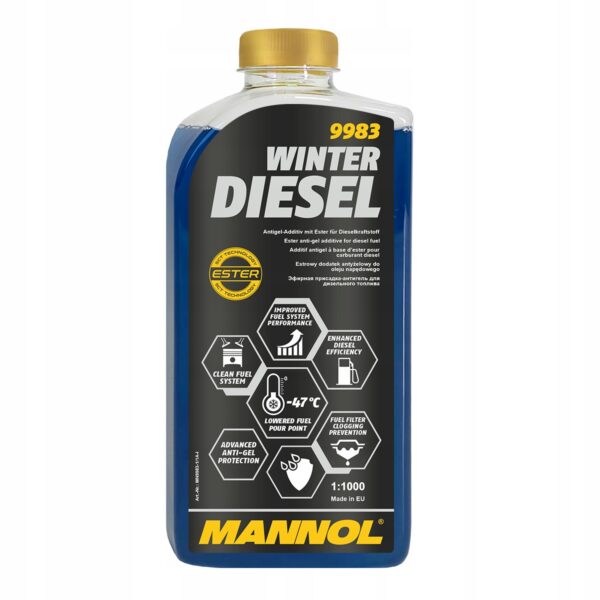 Dodatek Mannol 9983 Winter Diesel koncentrat -47°C 1000 ml