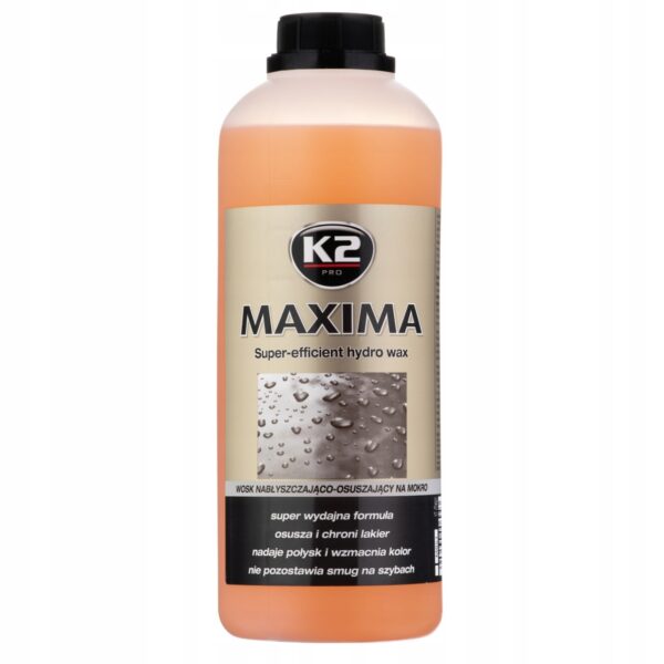 K2 Maxima 1L Wosk Hydrowosk - osusza nabłyszcza