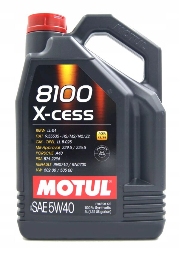 Olej silnikowy Motul 8100 X-cess 5 l 5W-40