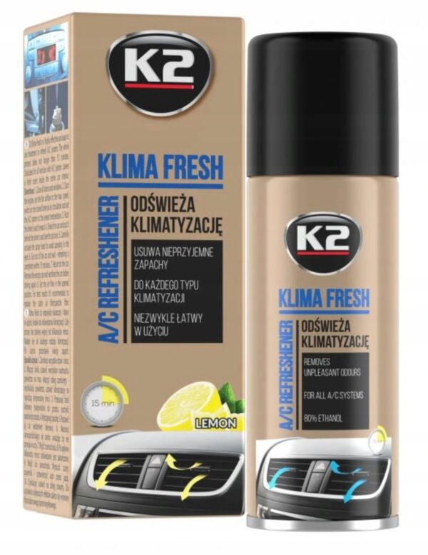 Środek do odświeżania klimatyzacji K2 Klima Fresh 150 ml - obrazek 7