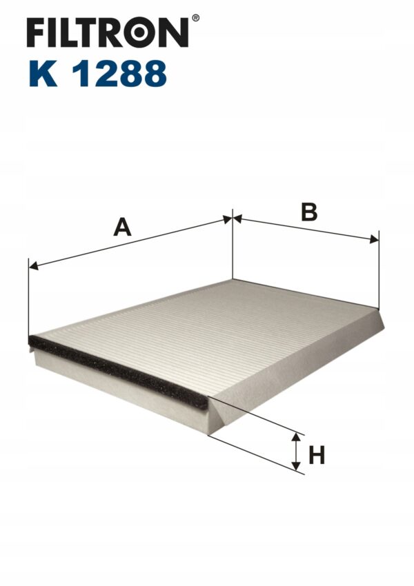 Filtron K 1288 Filtr, wentylacja przestrzeni pasażerskiej - obrazek 2