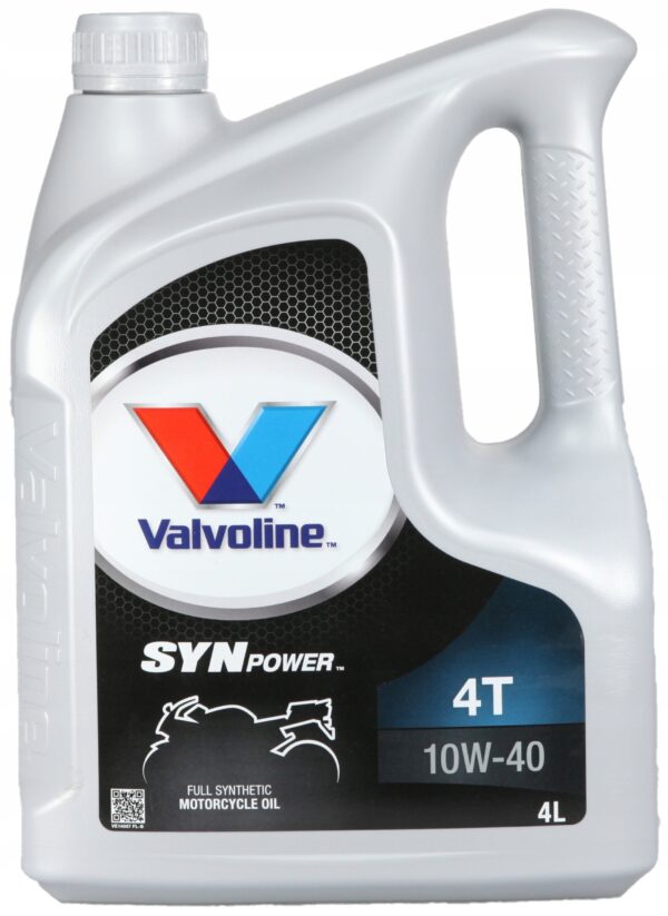 Olej silnikowy Valvoline SYNPOWER 4 l 10W-40 MOTOCYKLOWY - obrazek 2