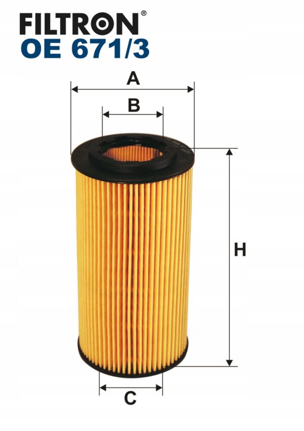 FILTR OLEJU FILTRON FIL OE671/3 - obrazek 2