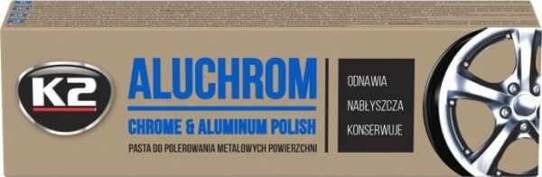 Pasta do polerowania metali K2 Aluchrom 120 g - obrazek 2