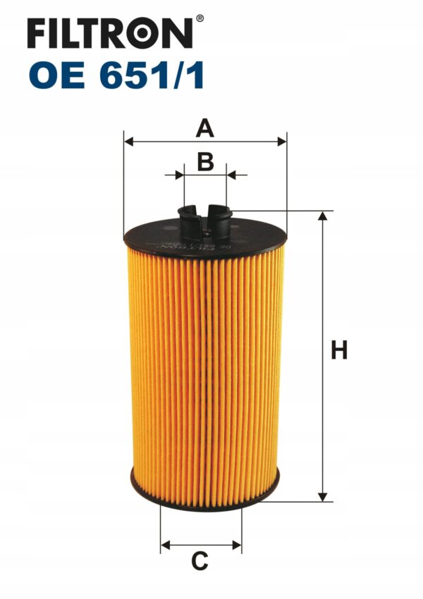 Filtron OE 651/1 Filtr oleju - obrazek 2